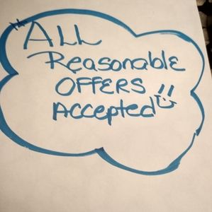 Happy to accept all reasonable offers!